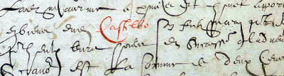Contrat de mariage de Jacques Castelbou en 1608